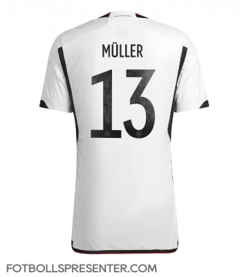 Tyskland Thomas Muller #13 Hemma Matchtröja VM 2022 Kortärmad